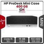 مینی کیس استوک HP ProDesk 400 G6 پردازنده i5 th9 رم 16GB DDR4 حافظه 512GB HDD + 256GB SSD