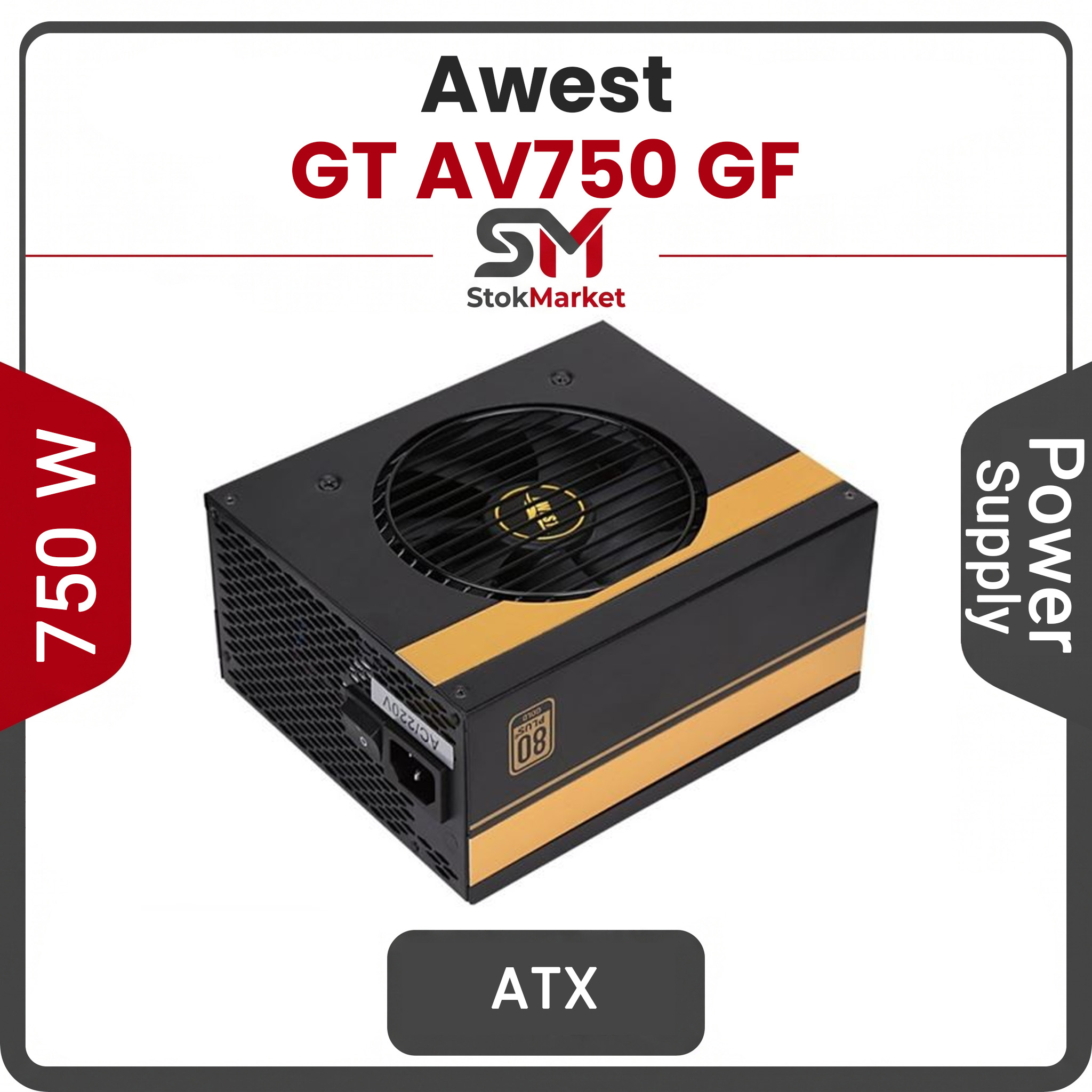 03a3ec36-7f6d-43f4e8c99748e1ff پاور اوست 750 وات فول ماژولار مدل GT AV750 GF - تصویر 1
