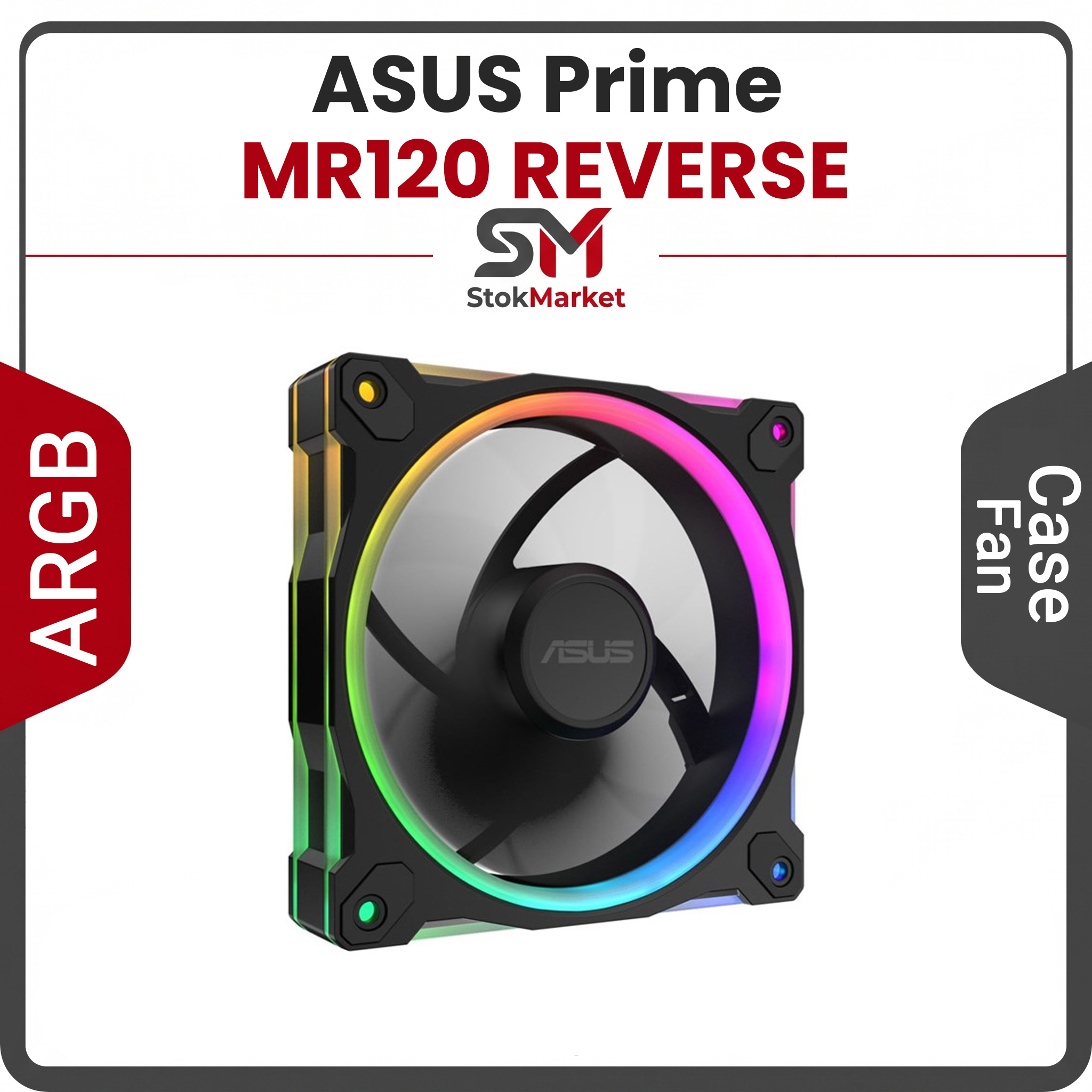 11c44de9-3cea-4321-8e71-fc1e07eb27 فن کیس ایسوس مدل ASUS Prime MR120 Fan ARGB REVERSE - تصویر 1