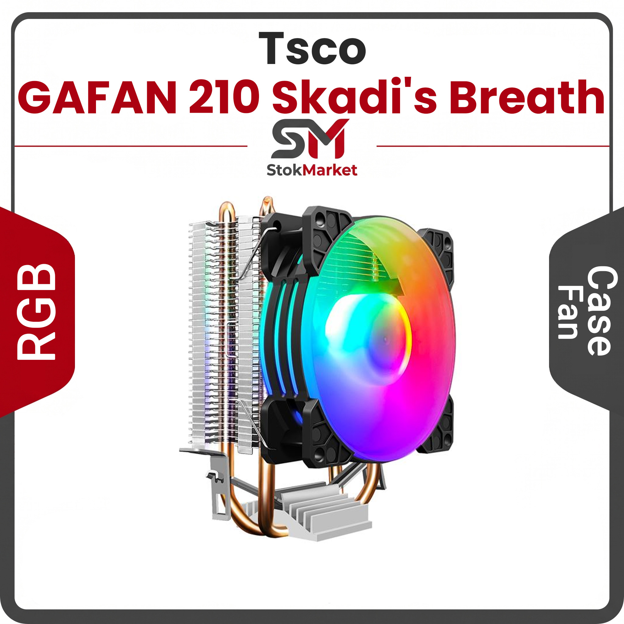 11c44de9-3cea-4321-e71-fc1e0357eb27 خنککننده پردازنده تسکو مدل GAFAN 210 Skadi's Breath - تصویر 1