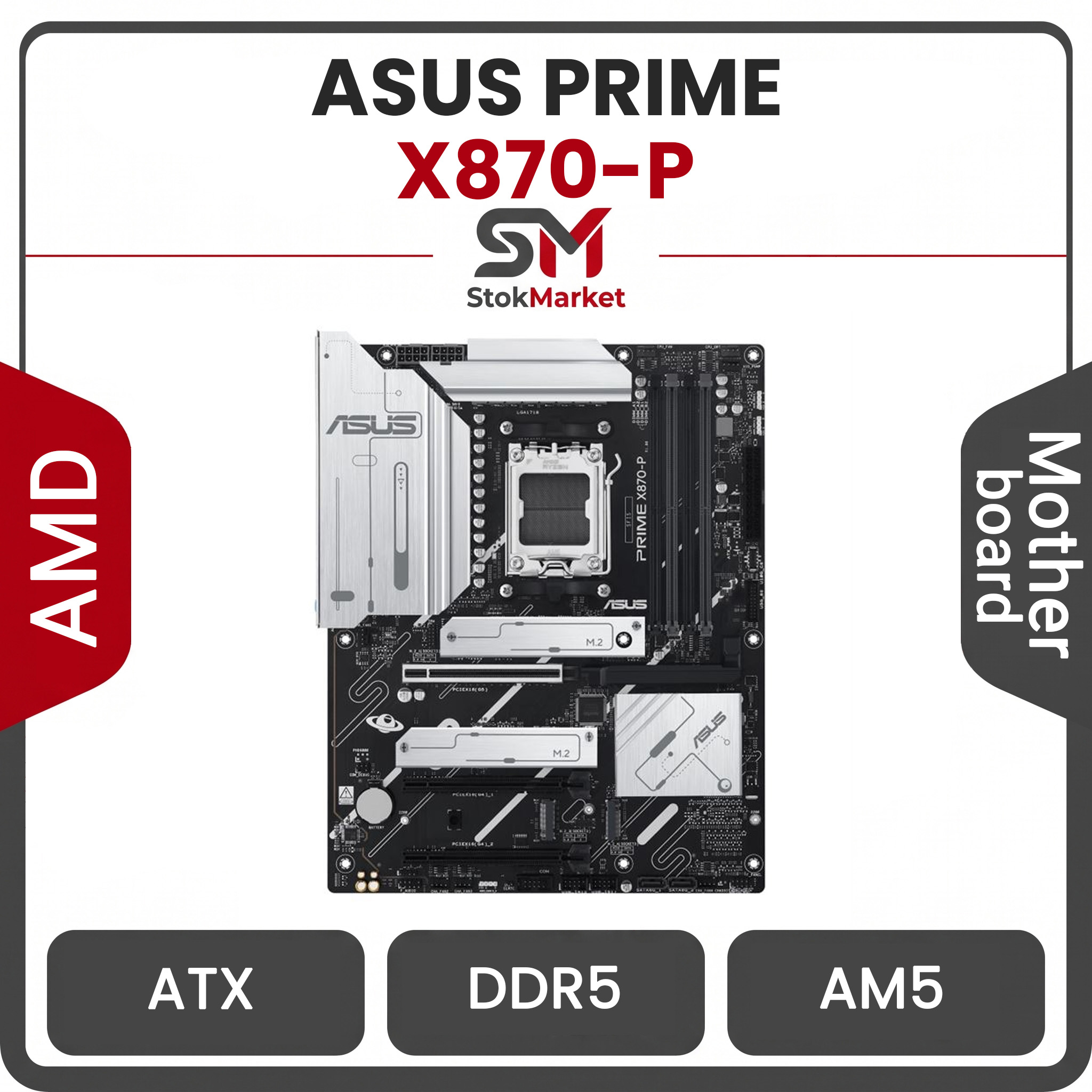 2984d238-0c6a-435f-887e499172a مادربرد ایسوس PRIME X870-P DDR5 - تصویر 1