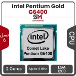 سی پی یو اینتل بدون باکس Pentium Gold G6400 CPU