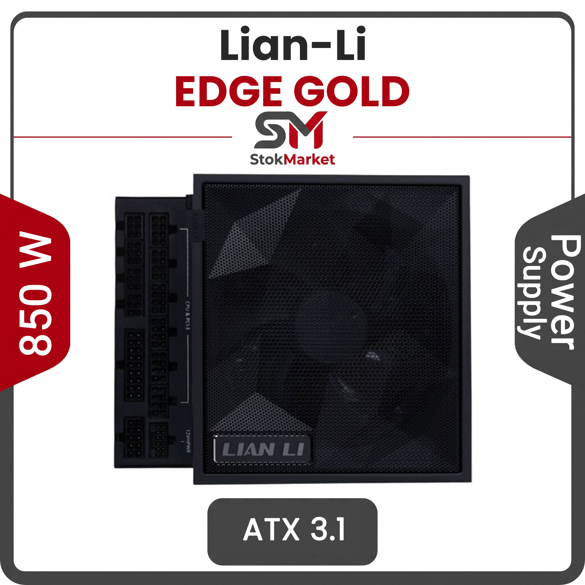 3e6e5f36-999d-47bf-83-e35cd3a00778 پاور کامپیوتر 850 وات لیان لی مدل EDGE GOLD - تصویر 1