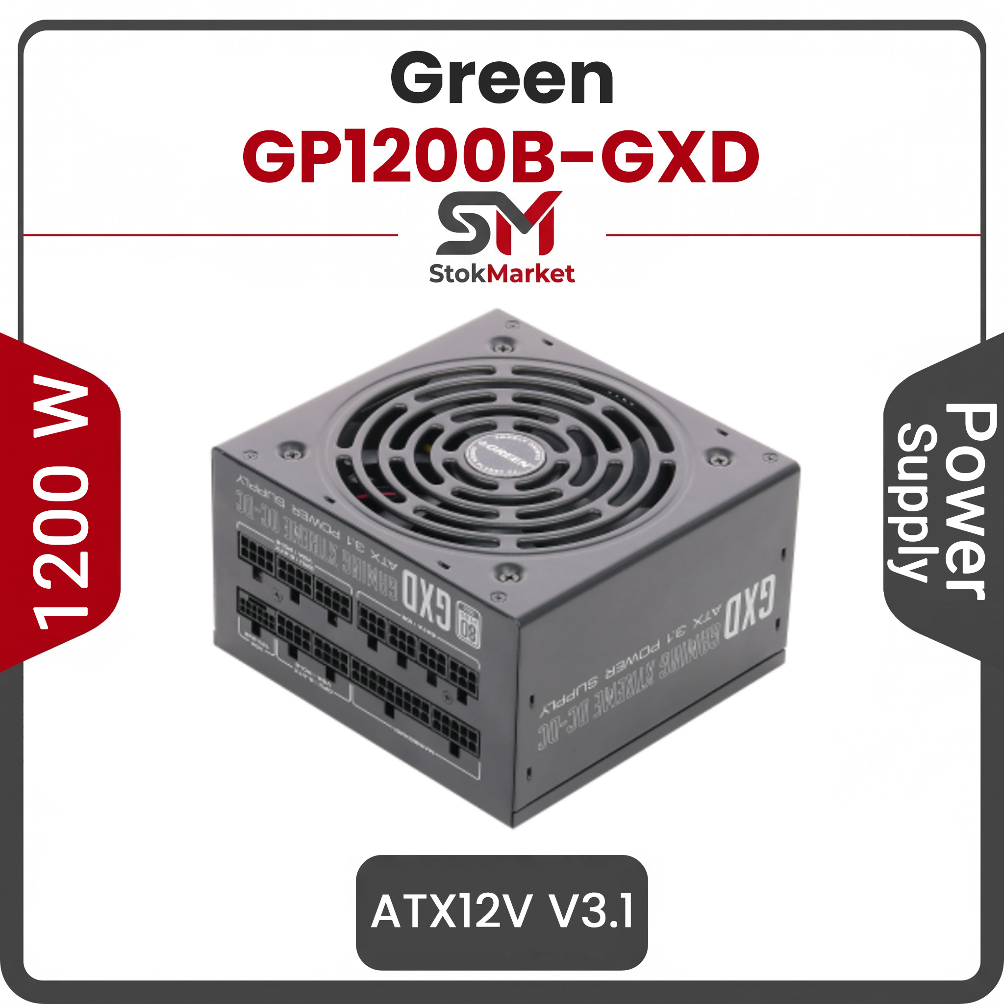 3e6e5f36-999d-47bf-83-e35cda00778 پاور گرین فول ماژولار 1200 وات مدل GP1200B-GXD ATX v3.1 - تصویر 1