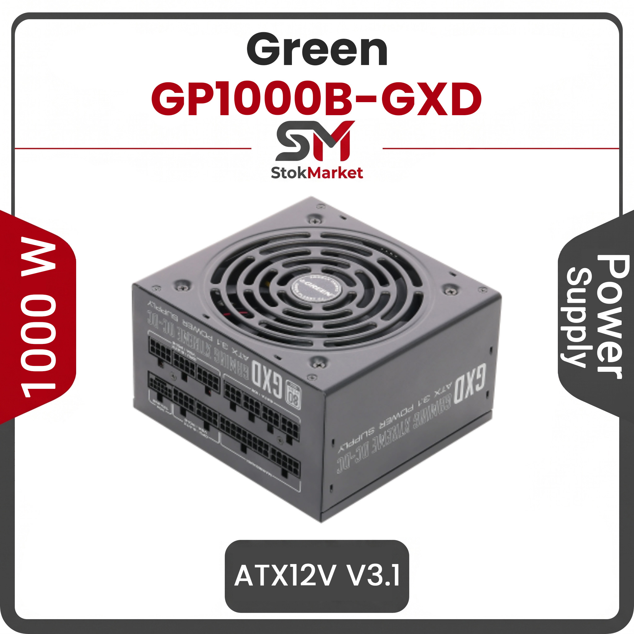 3e6e5f36-999d-47bf-83-e3cda00778 پاور گرین فول ماژولار 1000 وات مدل GP1000B-GXD ATX v3.1 - تصویر 1