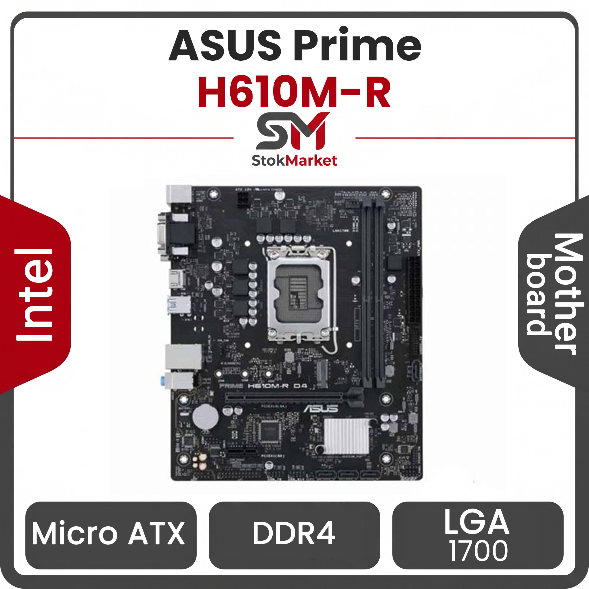 3ec68363-955f-4284-8c32fa86e65a00de مادربرد ایسوس PRIME H610M-R D4 - تصویر 1