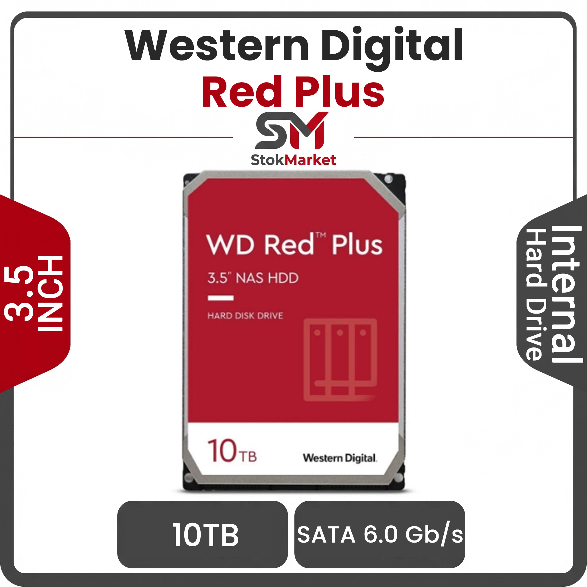 4408bdfe-ec20-4280743-8585882de7f1 هارد اینترنال وسترن دیجیتال Red Plus ظرفیت 10 ترابایت - تصویر 1
