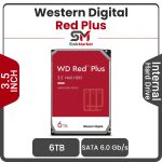 هارددیسک اینترنال وسترن دیجیتال سری رد پلاس ظرفیت 6 ترابایت