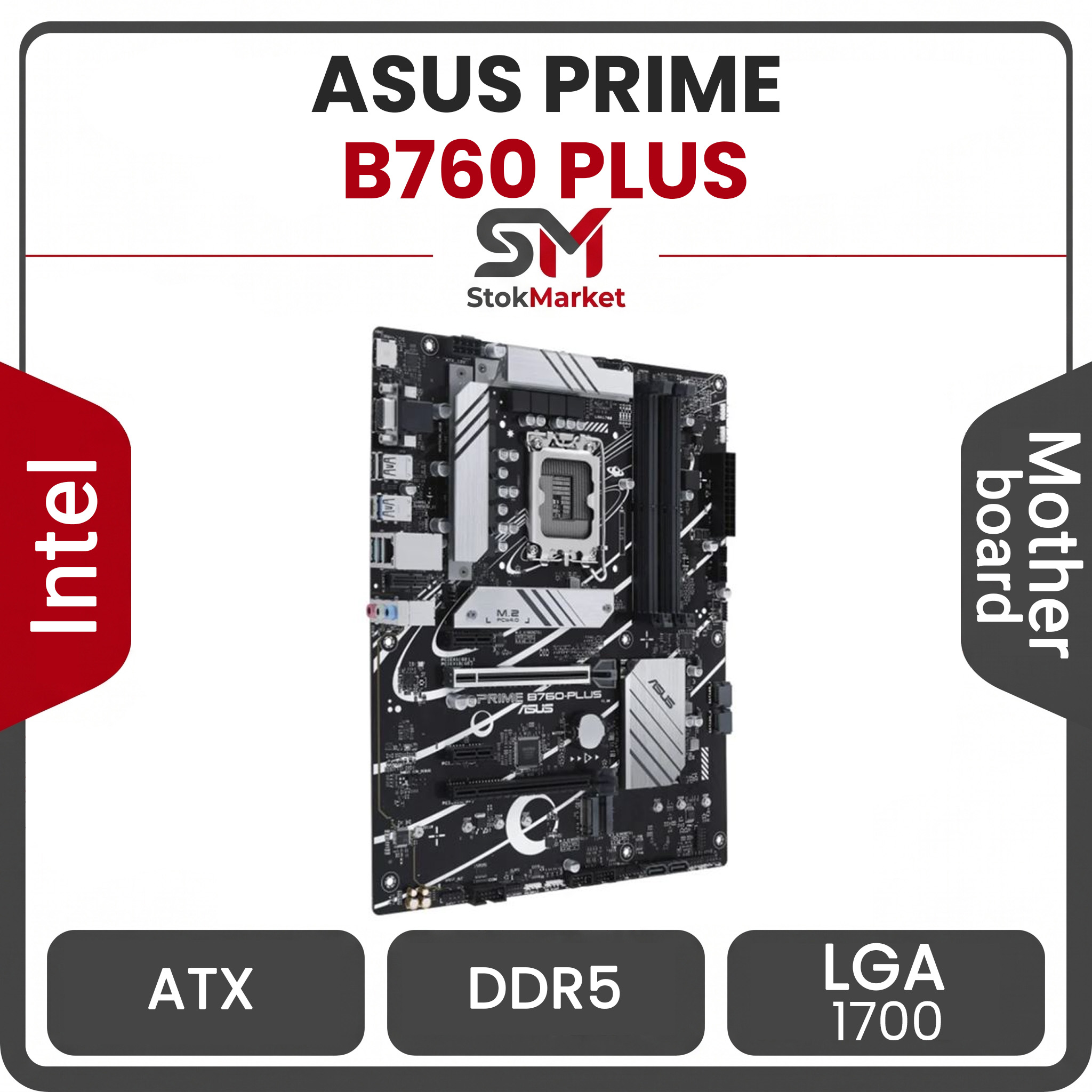 47b00119-d519-4c6-8099-bdf133ab2a7b مادربرد ایسوس پرایم B760 PLUS DDR5 - تصویر 1