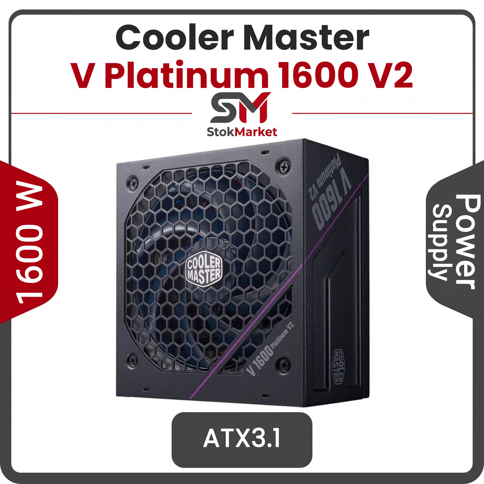 4af60e9e-5685-4b92-885f-7600131d706 پاور کولر مستر V Platinum 1600 V2 ATX 3.1 - تصویر 1