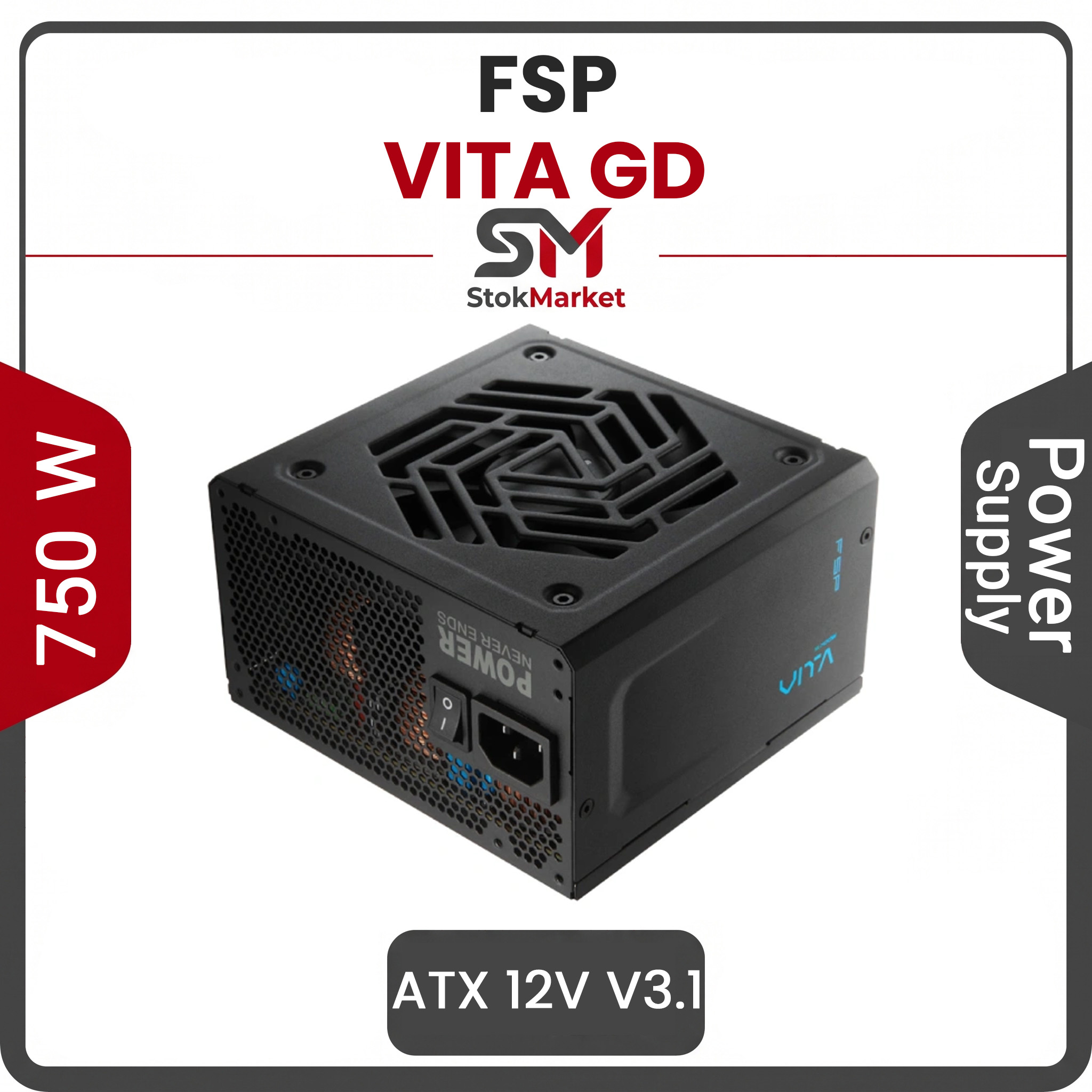 5cb32446-59-4125-dac5706c8a9e پاور اف اس پی 750 وات مدل VITA GD 750W - تصویر 1