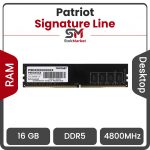 رم کامپیوتر پاتریوت ظرفیت 16 گیگابایت 4800 مگاهرتز DDR5 تک کاناله CL40 مدل Signature Line