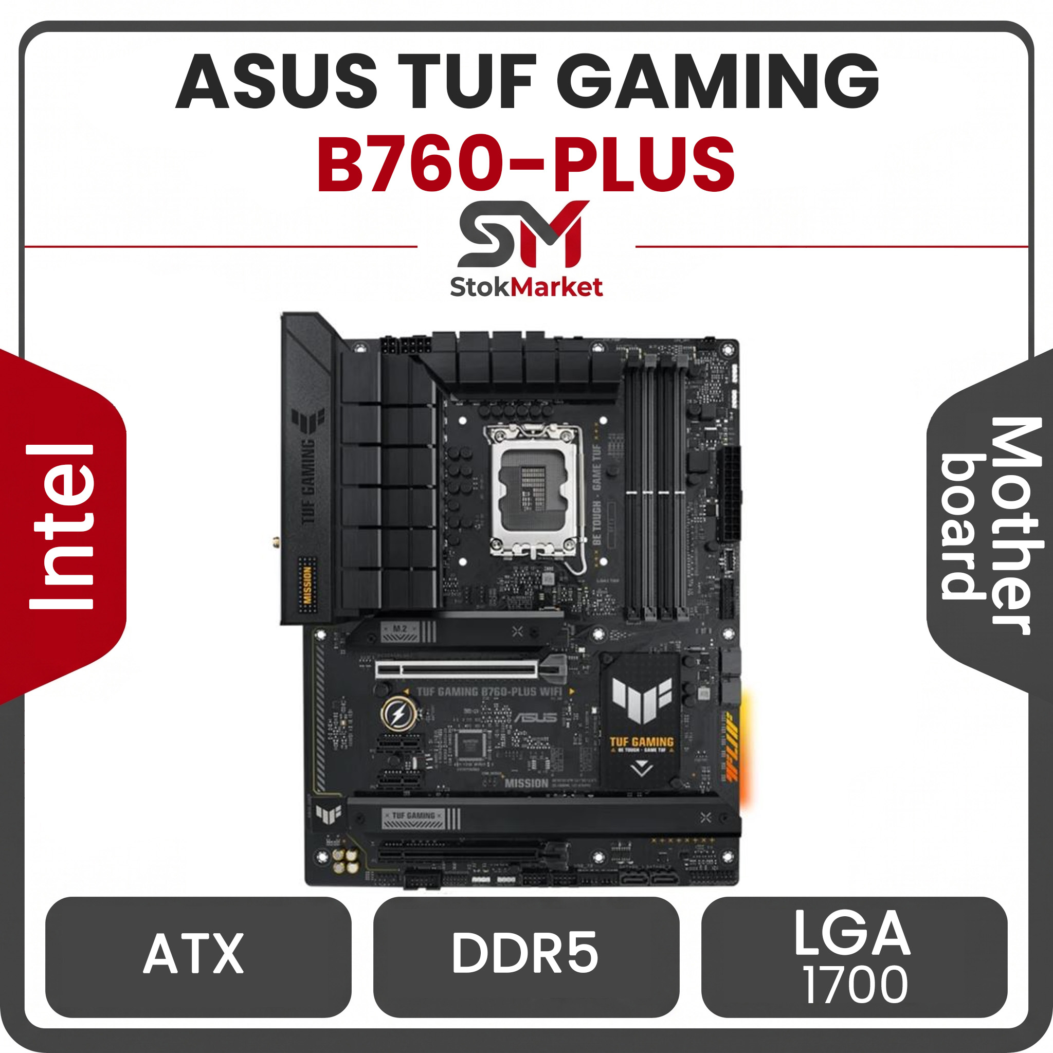 68c3279c-5f1c-456-b72a-983eae9319d مادربرد ایسوس Motherboard Asus TUF Gaming B760-PLUS WIFI DDR5 - تصویر 1