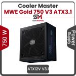 منبع تغذیه کامپیوتر کولر مستر MWE Gold 750 V3 ATX3.1 Gold Full