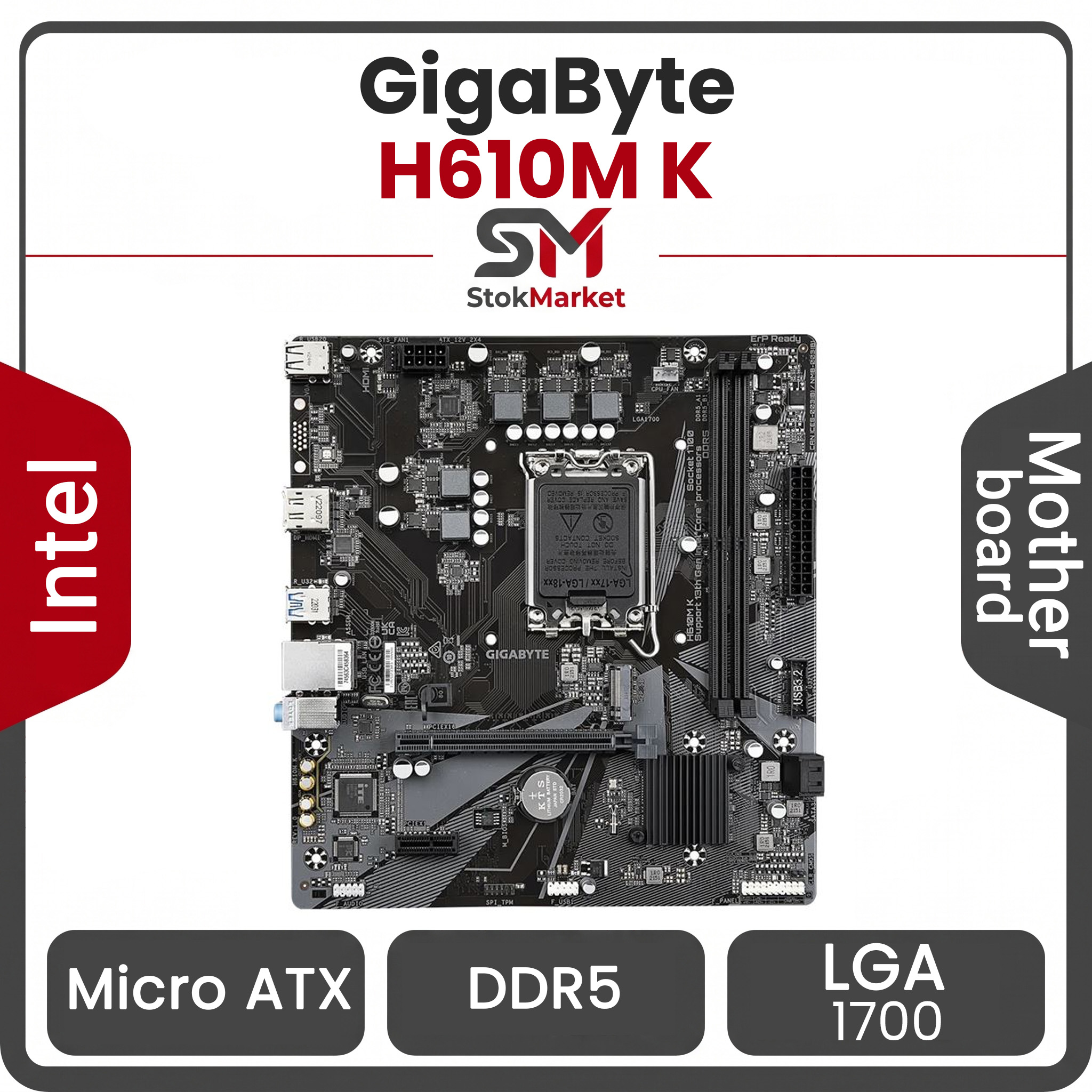 مادربرد گیگابایت Motherboard GigaByte H610M K DDR5
