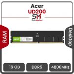 رم دسکتاپ ایسر مدل UD200 فرکانس 4800 مگاهرتز CL40 ظرفیت 16 گیگابایت