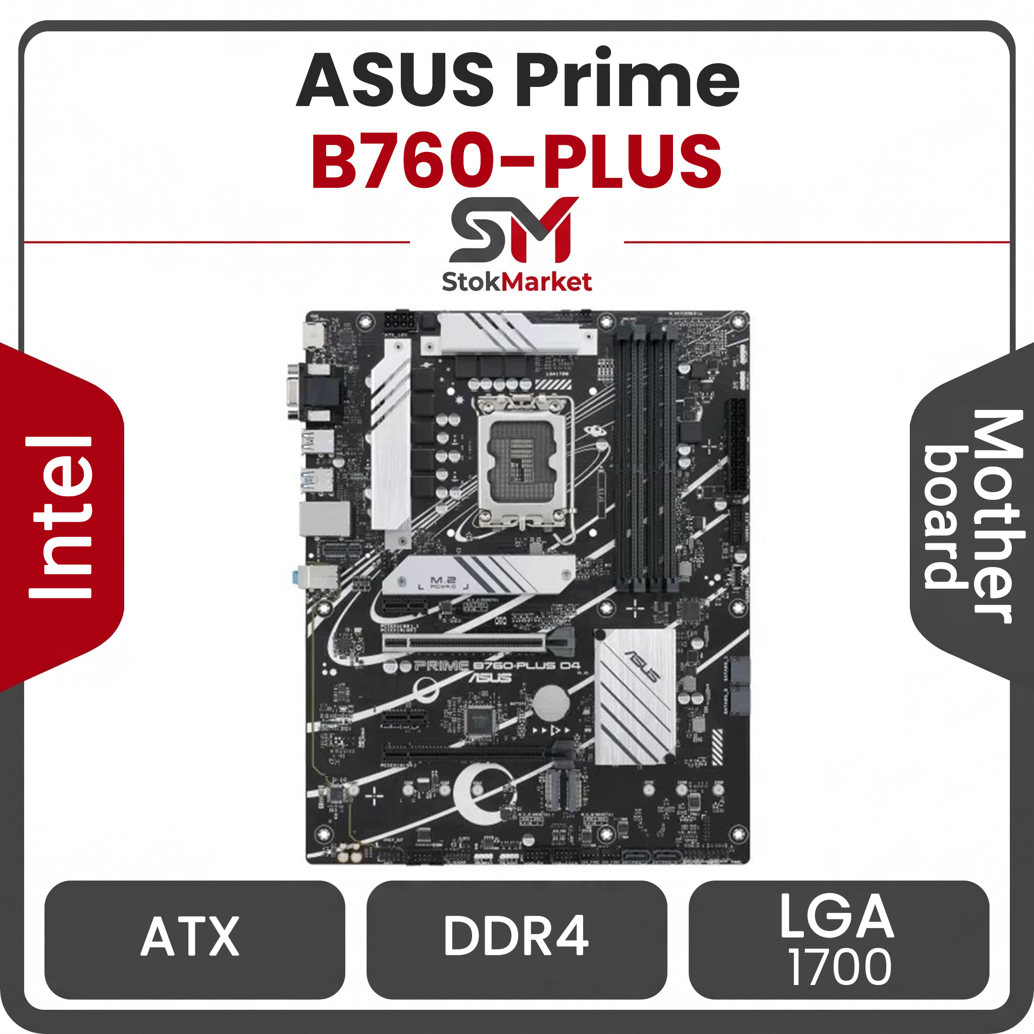 8af76345-20d0-4f42-96c9-276502213fa مادربرد ایسوس Motherboard Asus Prime B760-PLUS D4 - تصویر 1