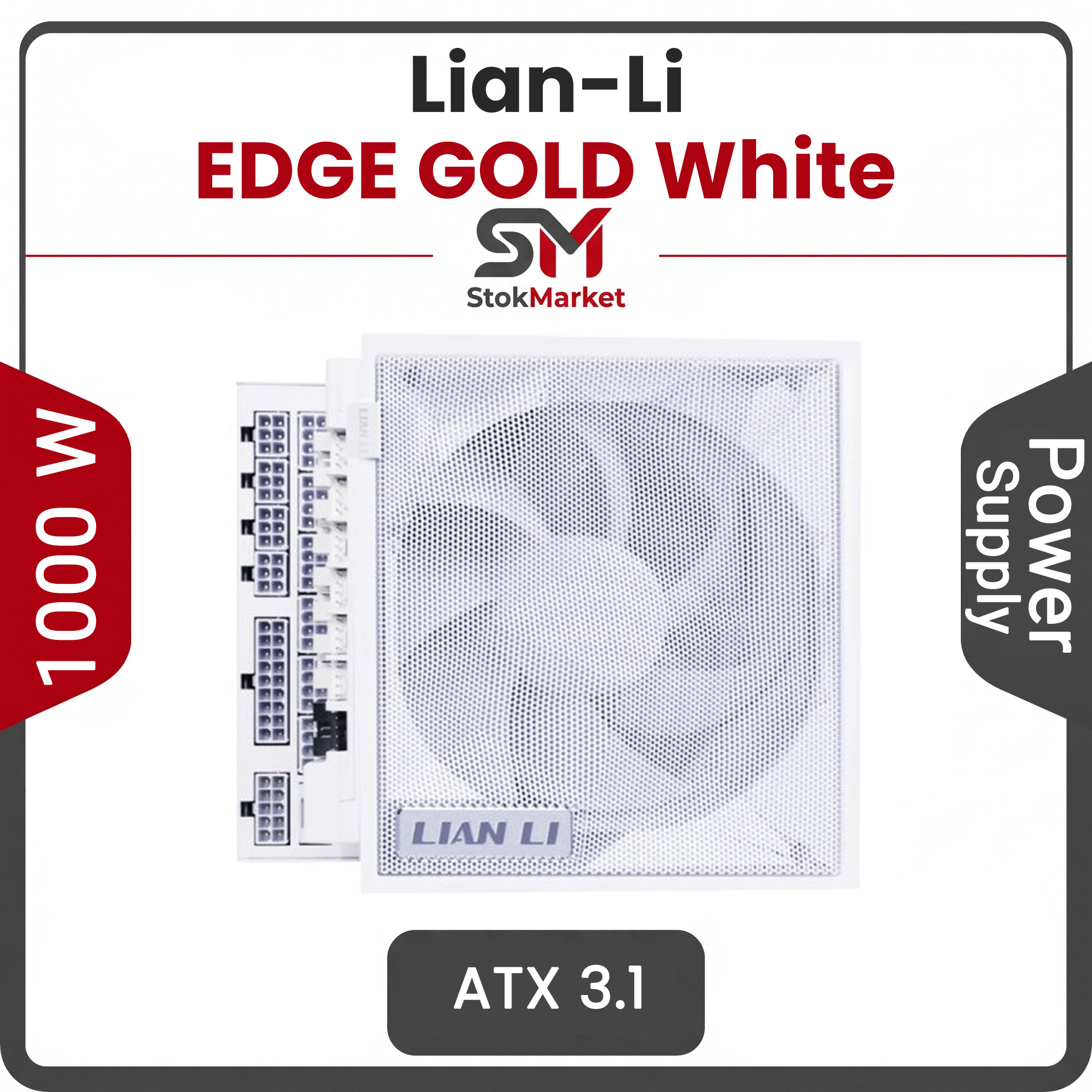 8c94be5b-e415-4e7-92b8c265ff0a پاور کامپیوتر1000 وات لیان لی سفید مدل EDGE GOLD - تصویر 1