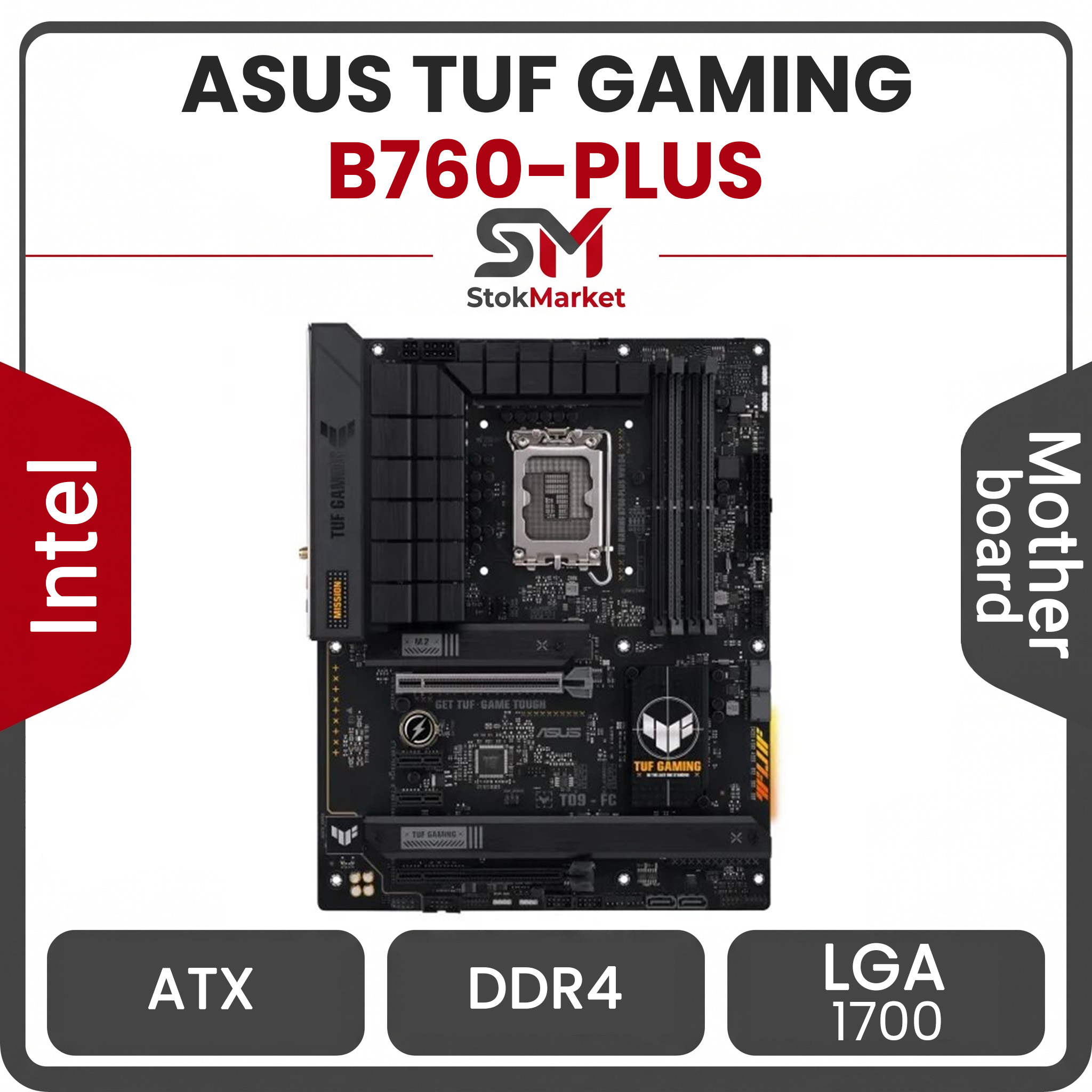 9fc62288-cfec-4523-8c93-9c4d56bd70 مادربرد ایسوس ASUS TUF GAMING B760-PLUS WIFI D4 - تصویر 1