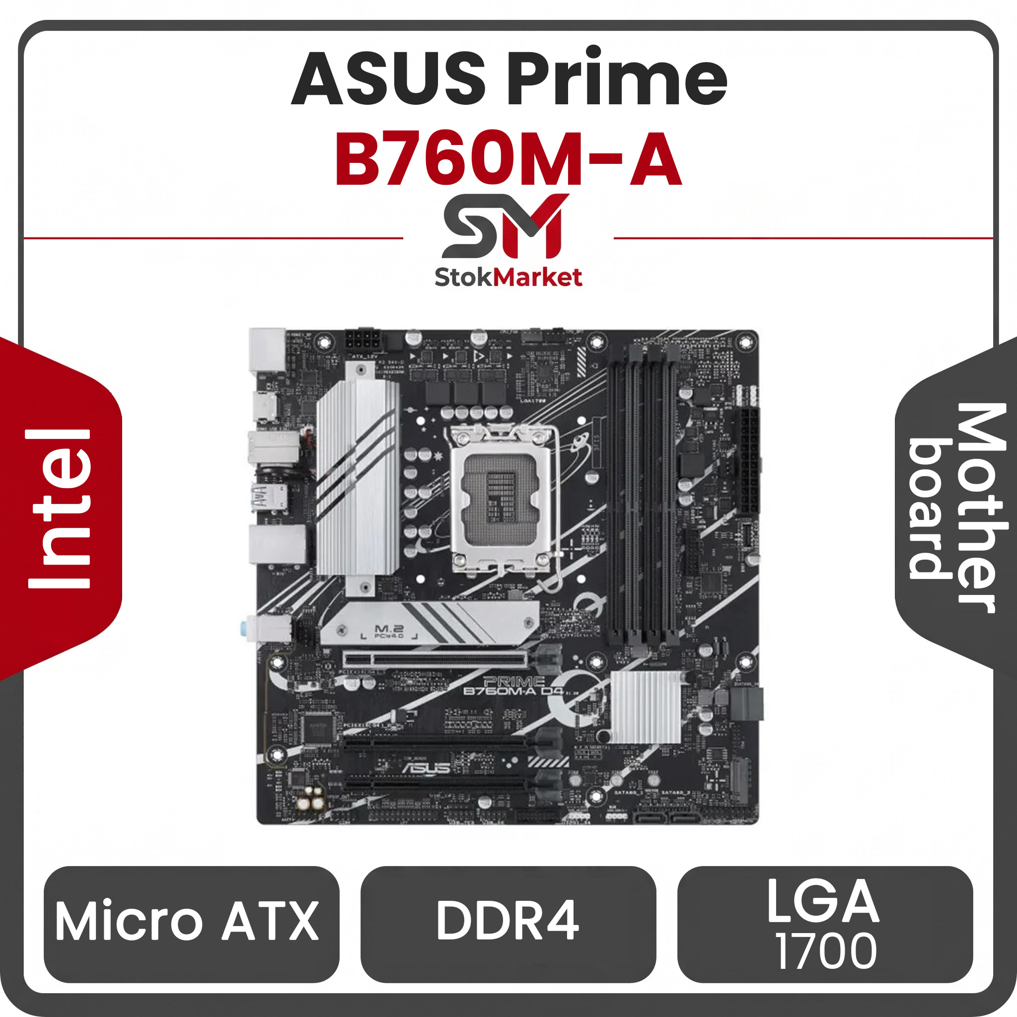9fc62288-cfec-4523-8c93-9fc4d856d70 مادربرد ایسوس Motherboard Asus Prime B760M-A D4 - تصویر 1