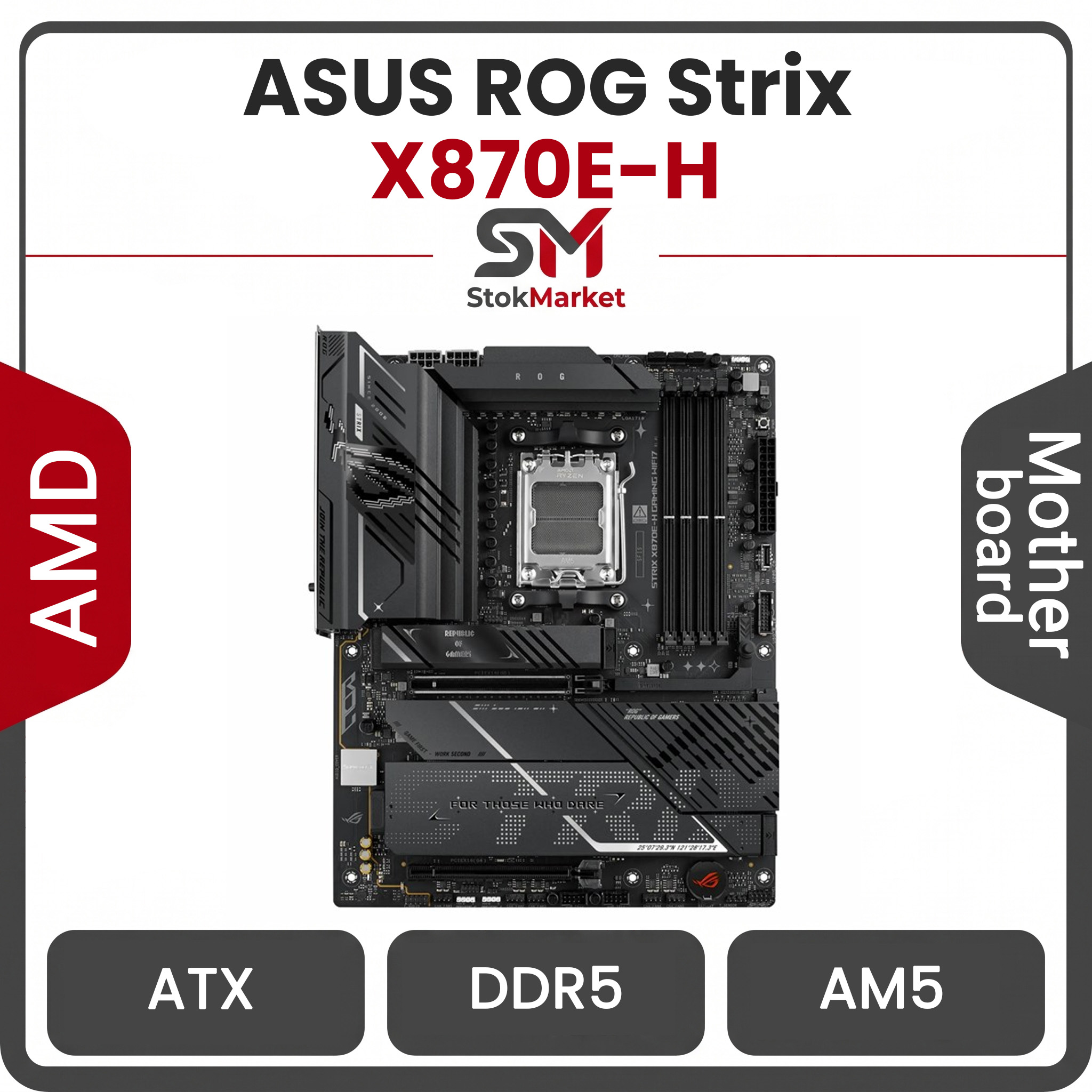 LD000628403 مادربرد ایسوس مدل ROG Strix X870E-H Gaming Wi-Fi DDR5 - تصویر 1