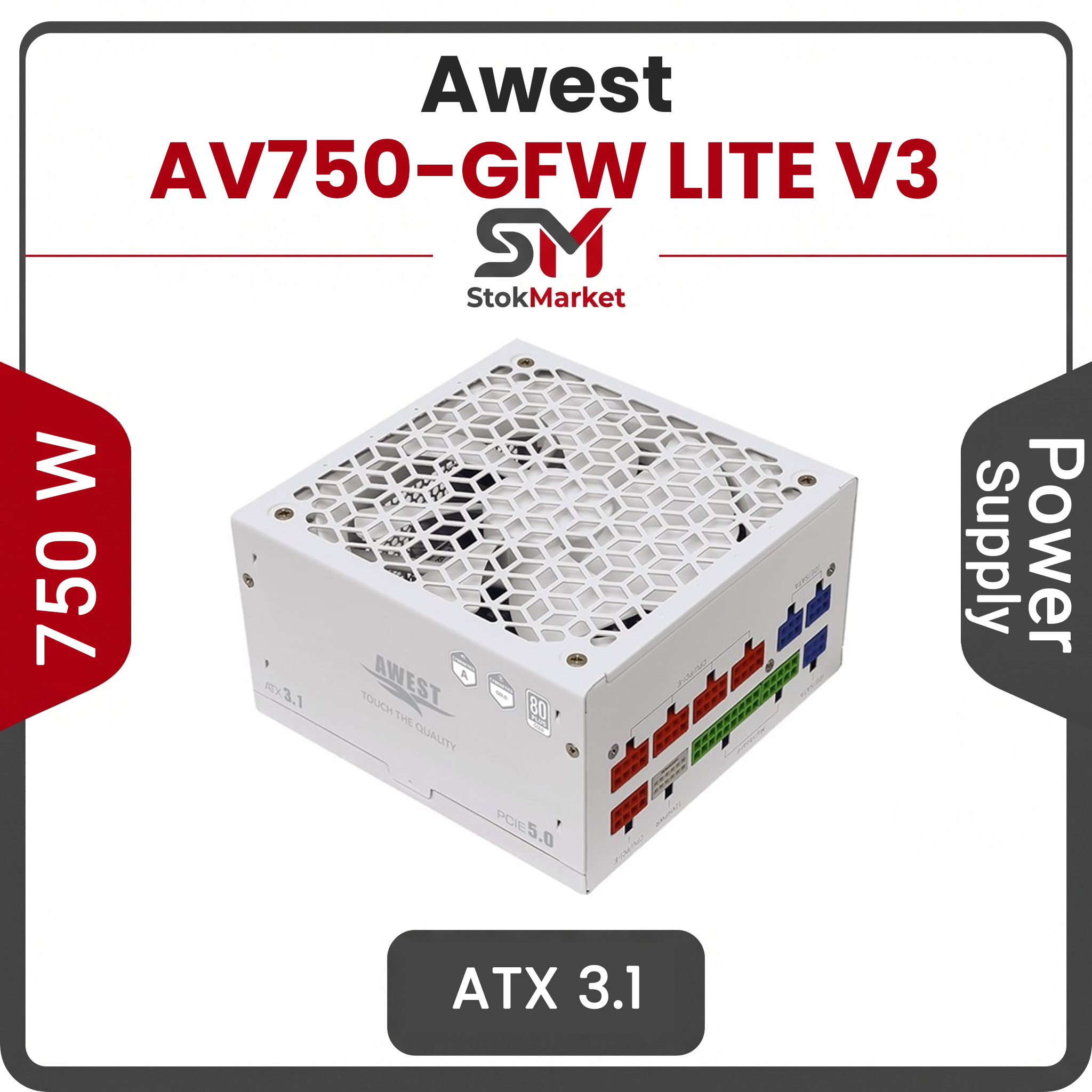 a9a2e73c-0d72-4fef-a6bb-5b791680ecf پاور اوست 750 وات گلد فول ماژولار AV750-GFW LITE V3 - تصویر 1