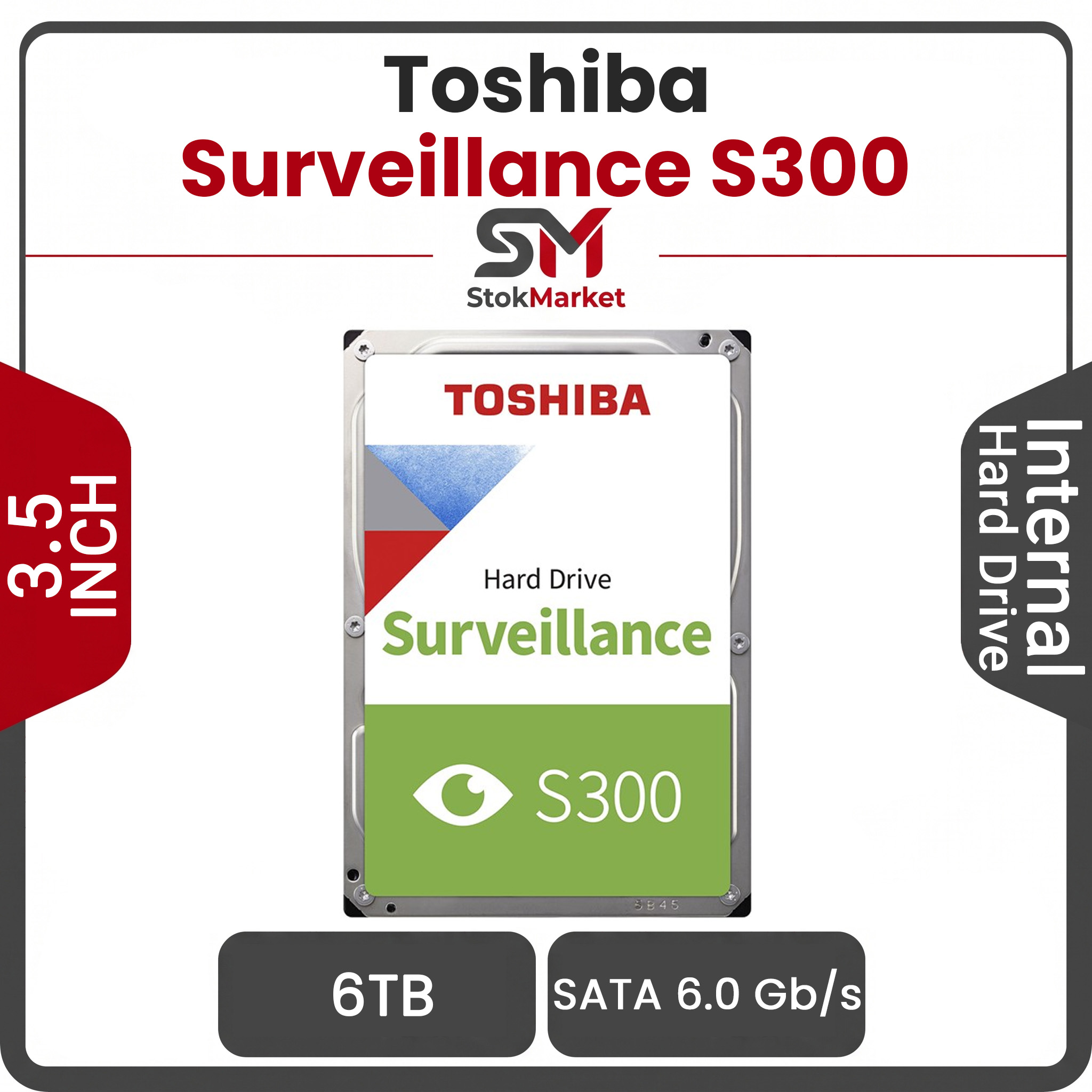 c074755f-e88-4b7c-a025-61fdab45a8 هارد اینترنال توشیبا Toshiba Surveillance S300 6TB - تصویر 1