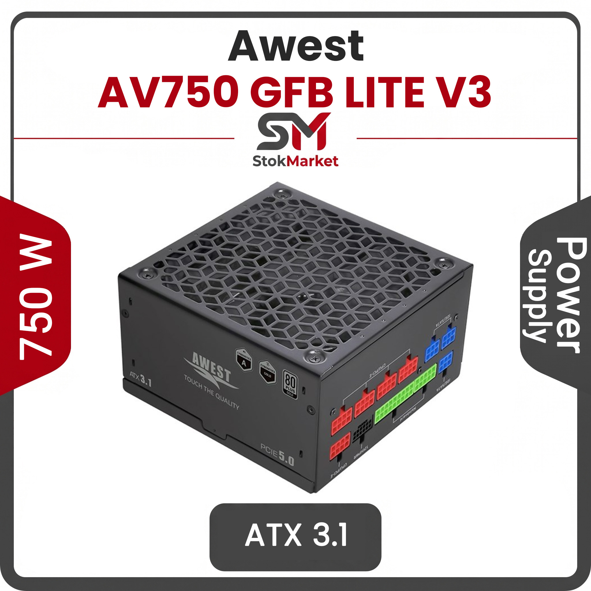 cb361035-b7e4-40ec-877c-4b5dbc153c3 پاور اوست 750 وات گلد فول ماژولار AV750 GFB LITE V3 - تصویر 1