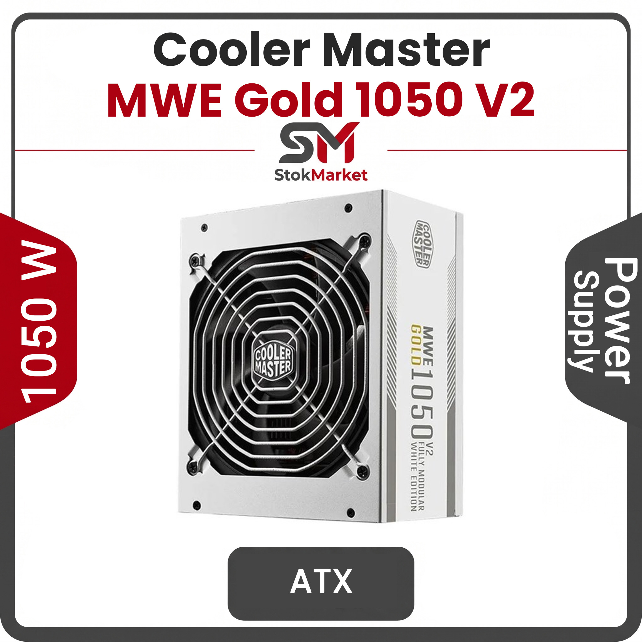 d7db48df-910b-440f-9944-85fbbafa1a1 پاور کولر مستر MWE Gold 1050 V2 ATX 3.1 White Edition - تصویر 1