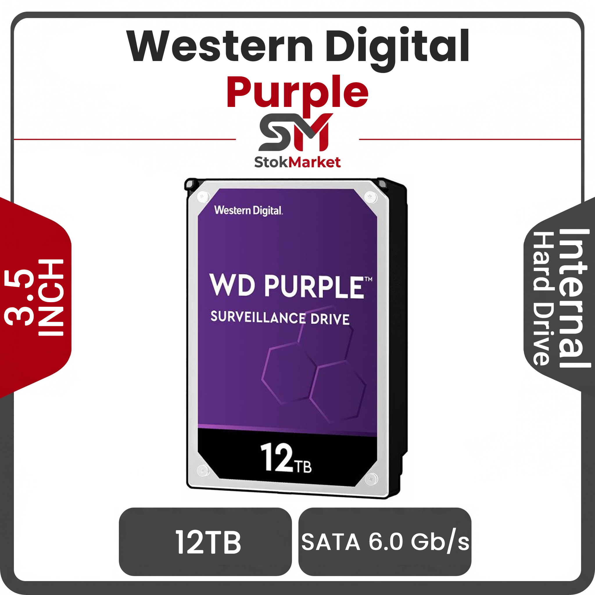 f8b450c0-f857-45c6-a3fcb9ce217 هارد اینترنال وسترن دیجیتال سری Purple ظرفیت 12 ترابايت - تصویر 1