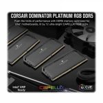 رم کامپیوتر DDR5 دو کاناله 5600 مگاهرتز CL36 کورسیر مدل Dominator Platinum RGB AMD EXPO ظرفیت 32 گیگابایت - تصویر 5