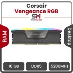 رم کامپیوتر DDR5 تک کاناله 5200 مگاهرتز CL40 کورسیر Vengeance RGB ظرفیت 16 گیگابایت