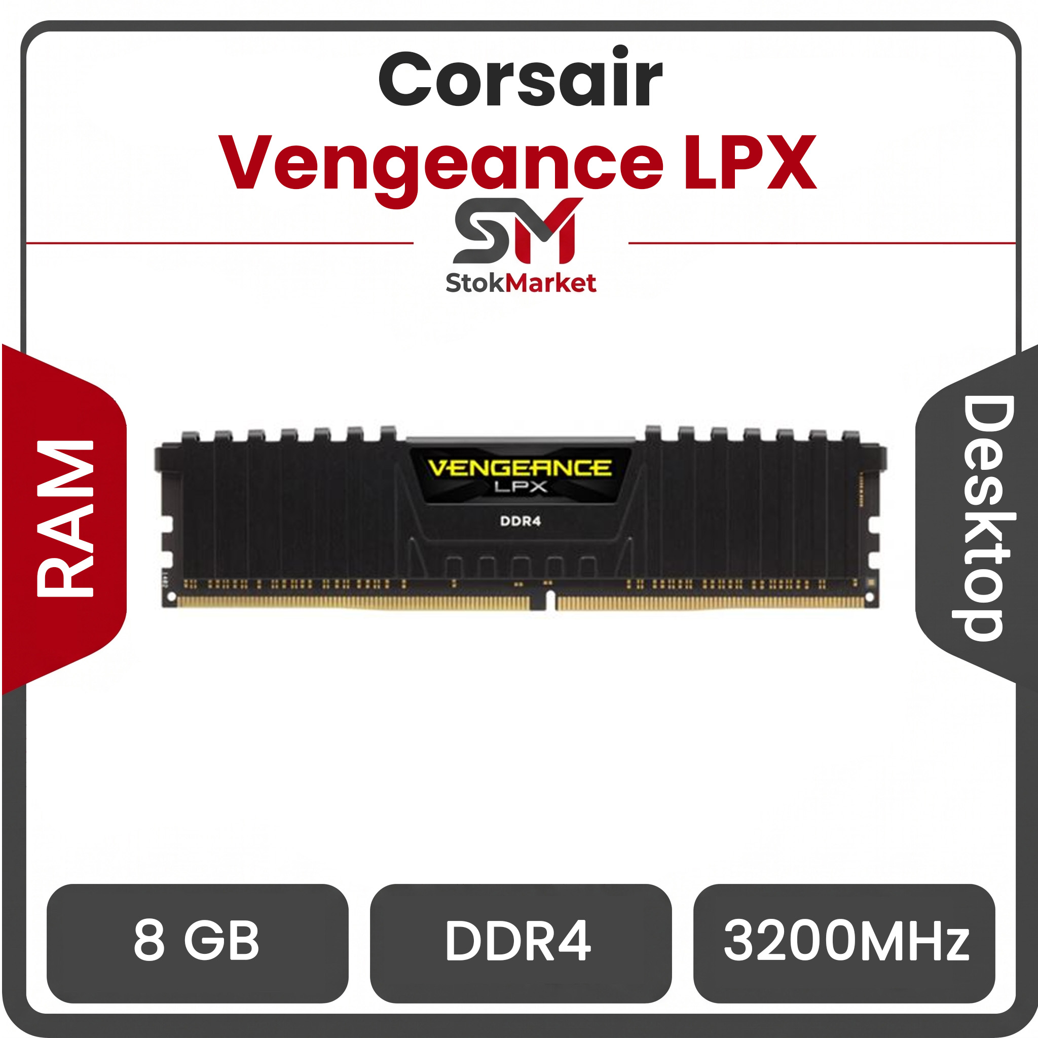 1a58b65e-af1c-44a3-8c2e2-085a244438702 رم کورسیر سری Vengeance LPX با ظرفیت 8 گیگابایت و فرکانس 3200 مگاهرتز - تصویر 1