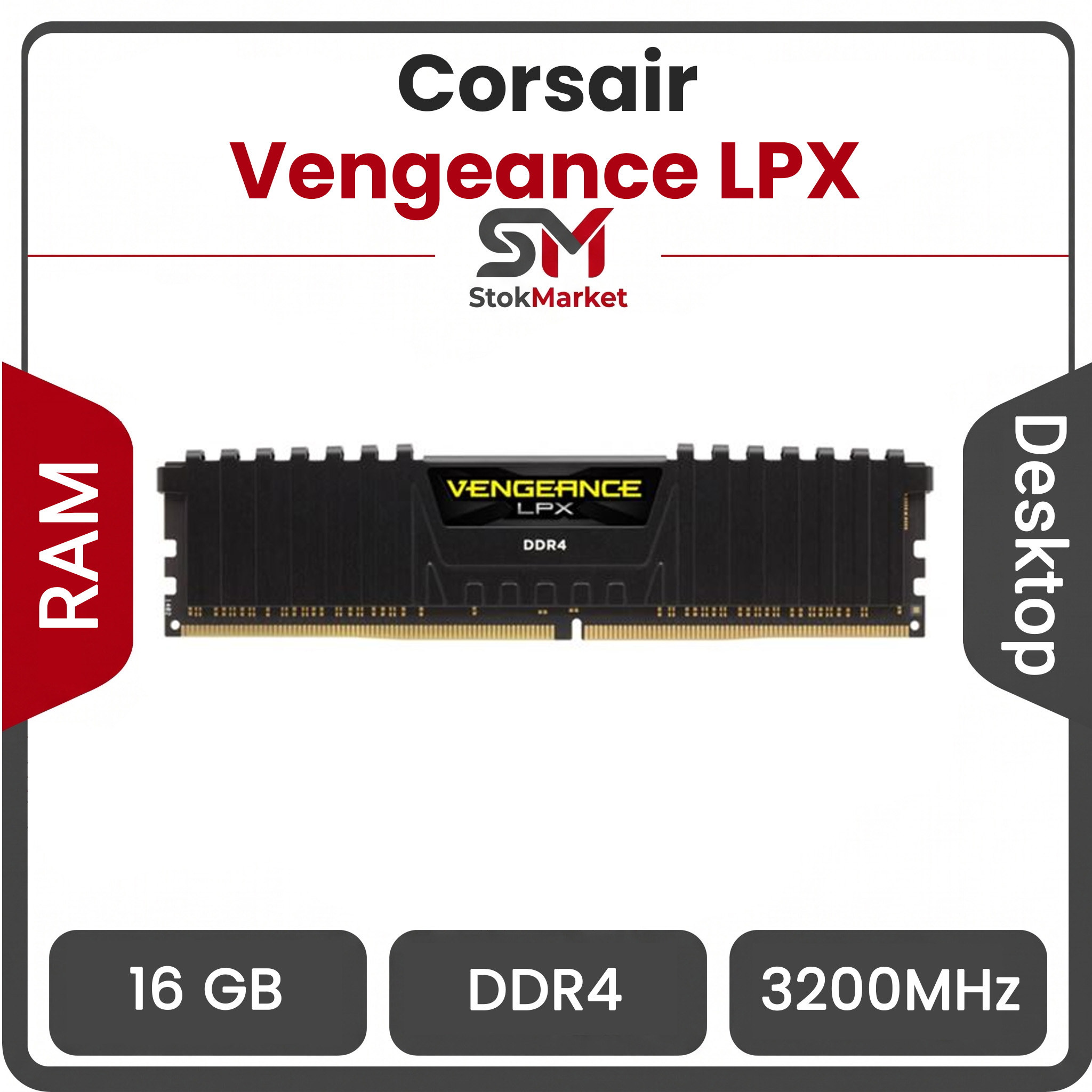 1c5019a7-e4e5-4232-8360-ad6dd1428f7bd رم کورسیر Vengeance LPX ظرفیت 16 گیگابایت فرکانس 3200 مگاهرتز تک کاناله - تصویر 1