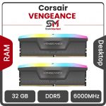رم کامپیوتر کورسیر مخصوص AMD ونجنس RGB ظرفیت 32 گیگابایت و فرکانس 6000 مگاهرتز دو کاناله