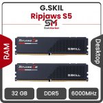 رم دسکتاپ جی اسکیل مدل Ripjaws S5 ظرفیت 32 گیگابایت 6000 مگاهرتز CL30 تایمینگ