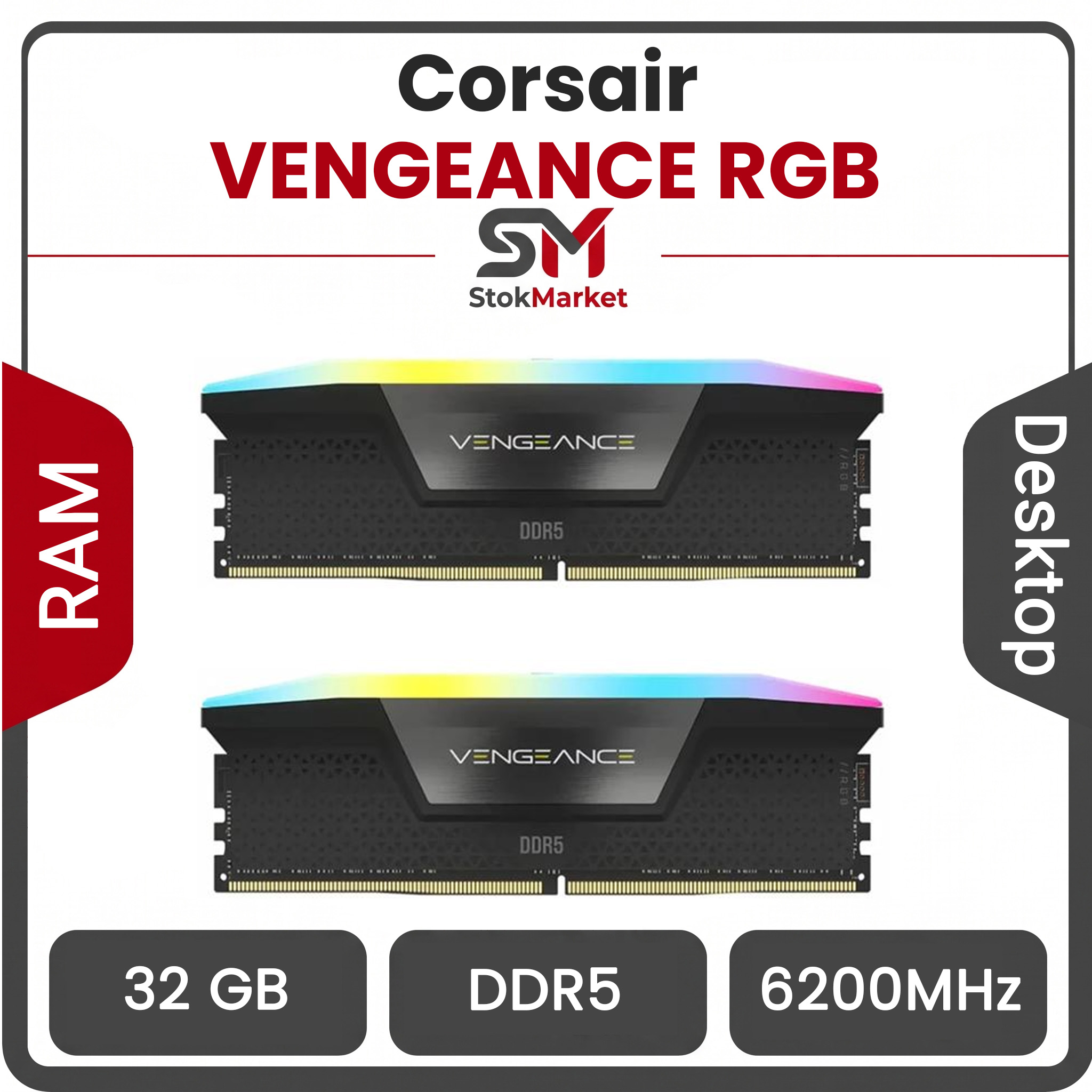 2b0f6684-4654969-44ca-93c05-9f6b86d89a6 رم کورسیر سری VENGEANCE RGB با ظرفیت 32 گیگابایت و فرکانس 6200 مگاهرتز - تصویر 1