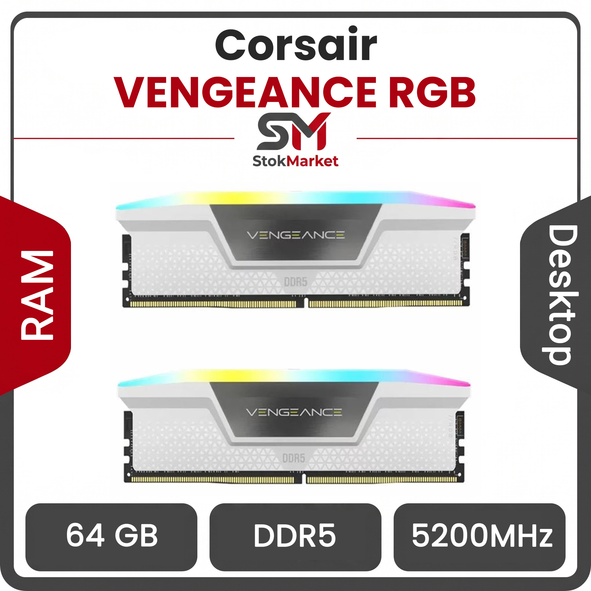 2b0f6684-4654969-a-93c0-9f6b86ad89a6 رم کورسیر سری VENGEANCE RGB با ظرفیت 64 گیگابایت و فرکانس 5200 مگاهرتز - تصویر 1
