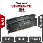 رم دسکتاپ DDR5 دو کاناله 5200 مگاهرتز CL40 کورسیر مدل VENGEANCE ظرفیت 16 گیگابایت