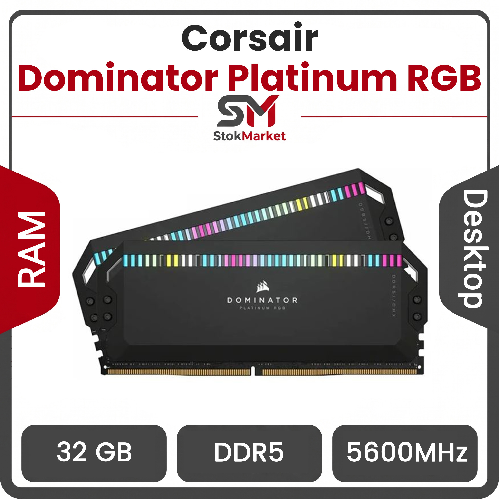 2b6cb7-97f5-4e34-a555f6-d3d8dca20f رم کامپیوتر DDR5 دو کاناله 5600 مگاهرتز CL36 کورسیر مدل Dominator Platinum RGB AMD EXPO ظرفیت 32 گیگابایت - تصویر 1