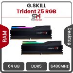 رم کامپیوتر جی اسکیل دو کاناله مدل Trident Z5 RGB با حافظه 64 گیگابایت و فرکانس 6400 مگاهرتز CL32 تایمینگ