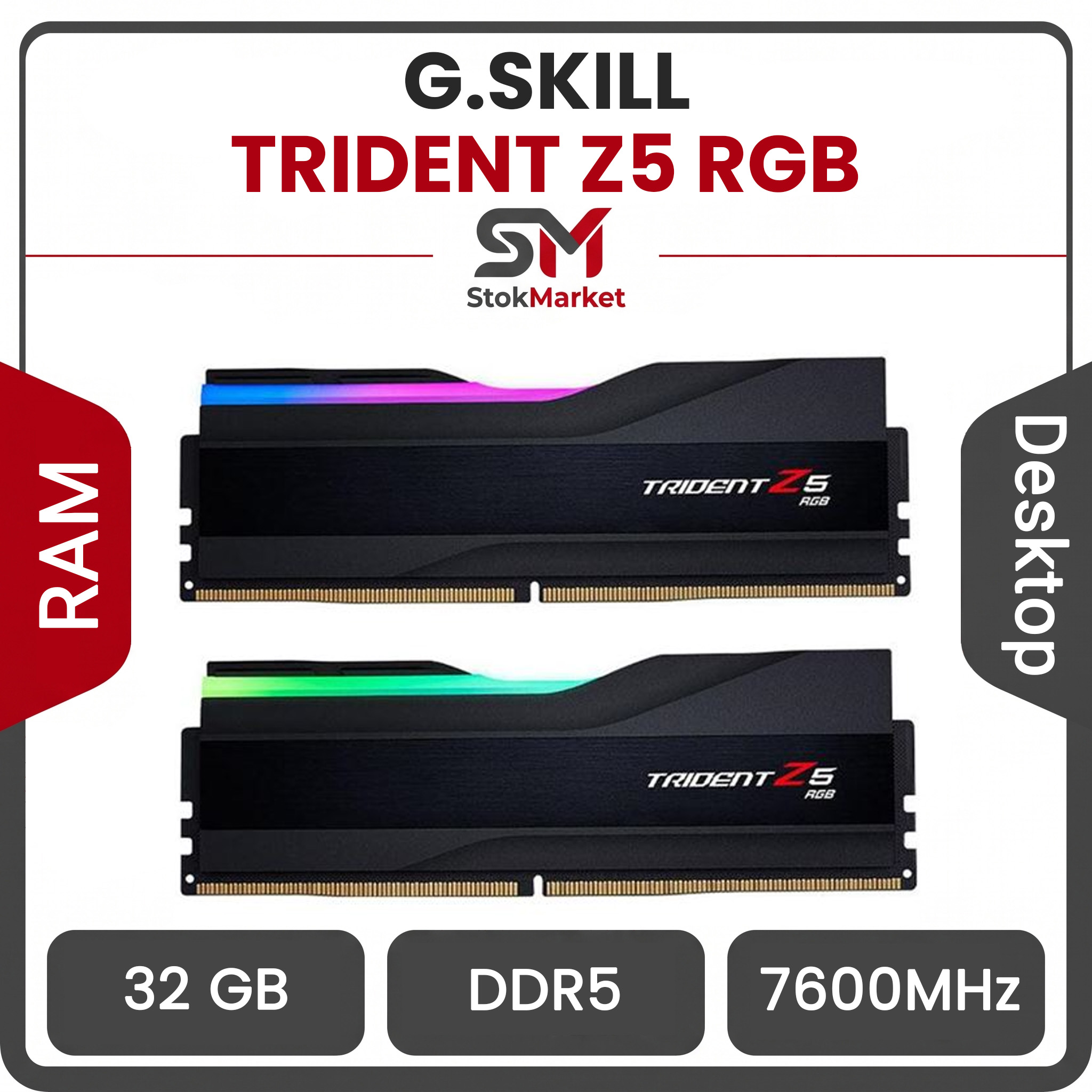 53bd3593-e04f-4c8a-a6f1-b00cd1a7d رم دسکتاپ جی اسکیل مشکی مدل TRIDENT Z5 RGB DDR5 دو کاناله 7600 مگاهرتز ظرفیت (2x16GB) 32 گیگابایت - تصویر 1