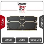 رم کامپیوتر DDR5 دو کاناله 6000 مگاهرتز CL38 لکسار Thor ظرفیت 32 گیگابایت