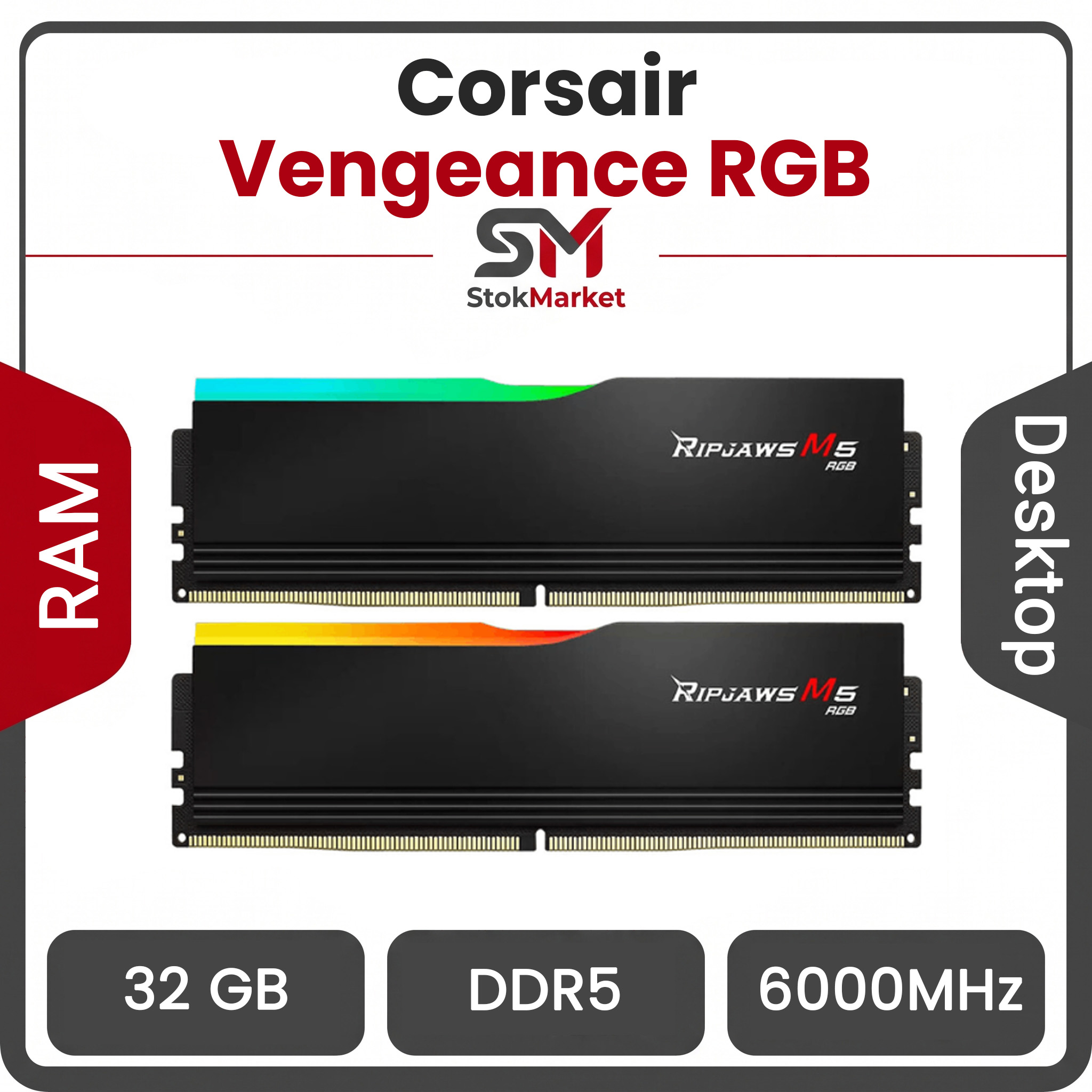 53bd35934c8a-a6f1-b01970cd1a7d رم کامپیوتر DDR5 دو کاناله 6000 مگاهرتز CL36 جی اسکیل RipJaws M5 RGB ظرفیت 32 گیگابایت - تصویر 1