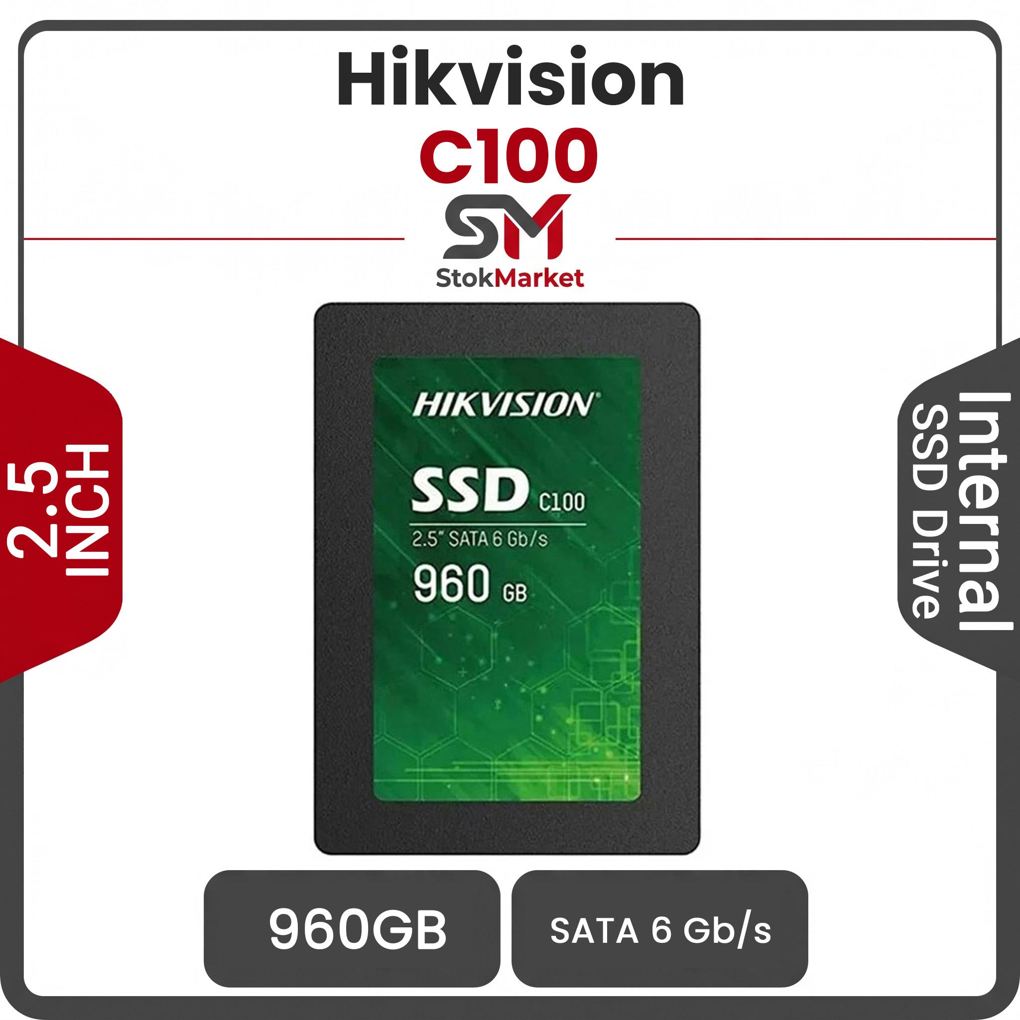 5edbb43b-b971a9e8f3a5 اس اس دی اینترنال هایک ویژن مدل C100 ظرفیت 960 گیگابایت - تصویر 1