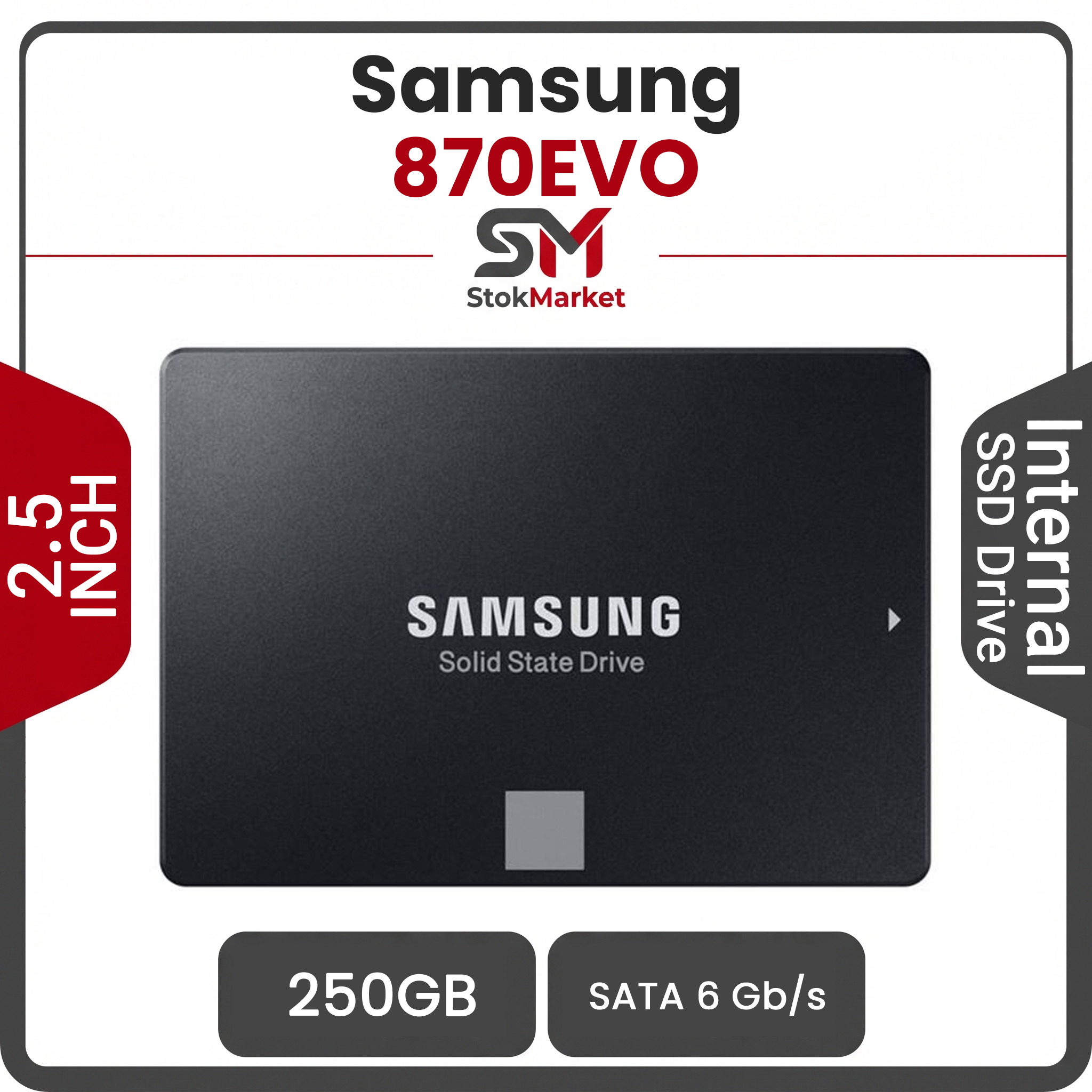 6b03d91c-43a2-8880-34a4e7db22fe73 اس اس دی اینترنال سامسونگ 870EVO ظرفیت 250GB - تصویر 1