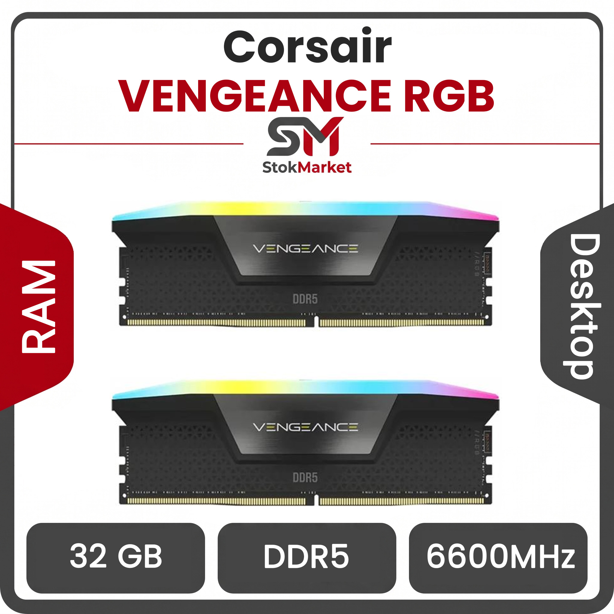 6cef280b-0bf1-4c9ee1-2021af8ac رم کورسیر سری VENGEANCE RGB با ظرفیت 32 گیگابایت و فرکانس 6600 مگاهرتز - تصویر 1