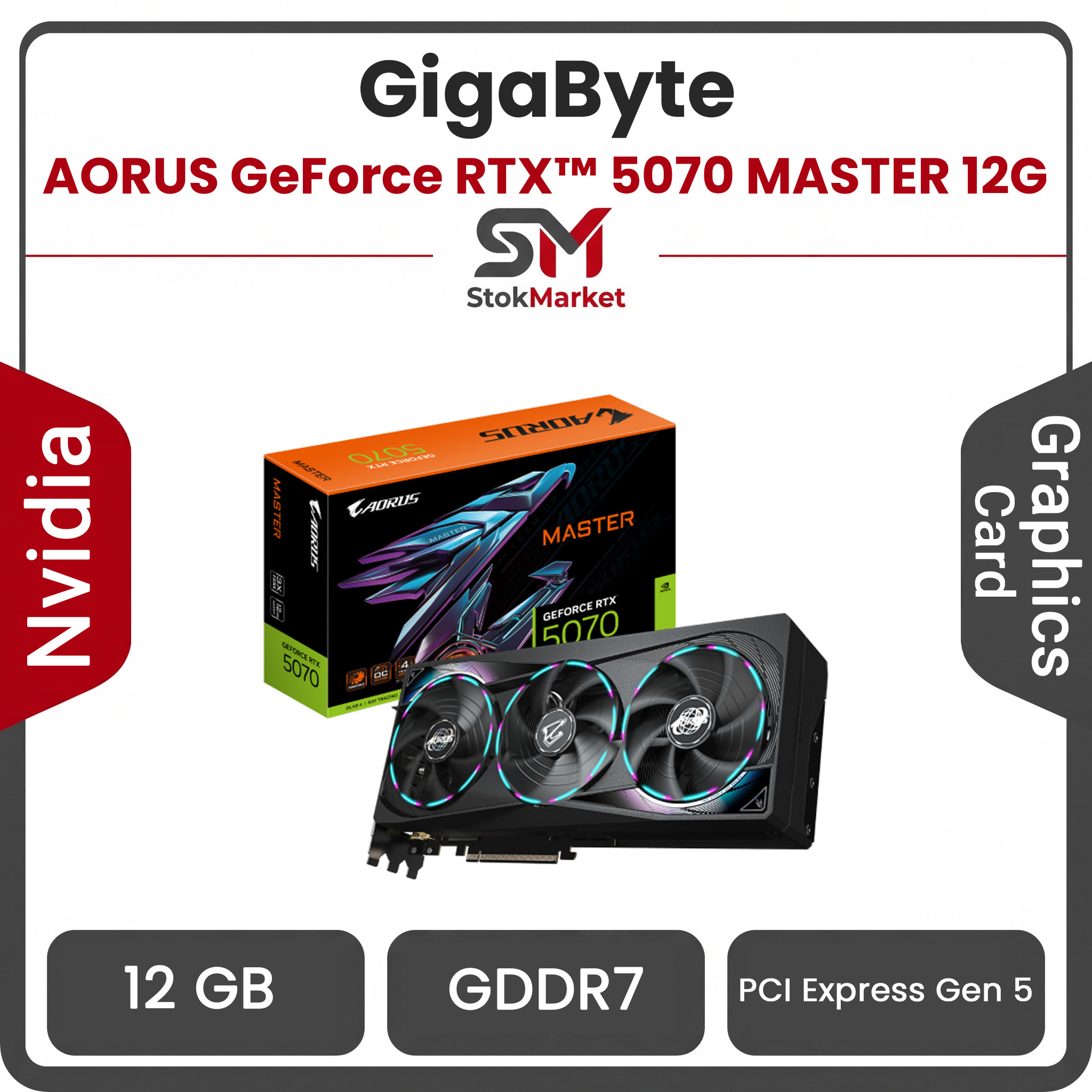 8b178f47-4fa9-4119f03fda کارت گرافیک گیگابایت مدل AORUS GeForce RTX™ 5070 MASTER 12G - تصویر 1