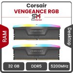 رم کامپیوتر کورسیر مخصوص AMD ونجنس RGB ظرفیت 32 گیگابایت و فرکانس 5200 مگاهرتز دو کاناله