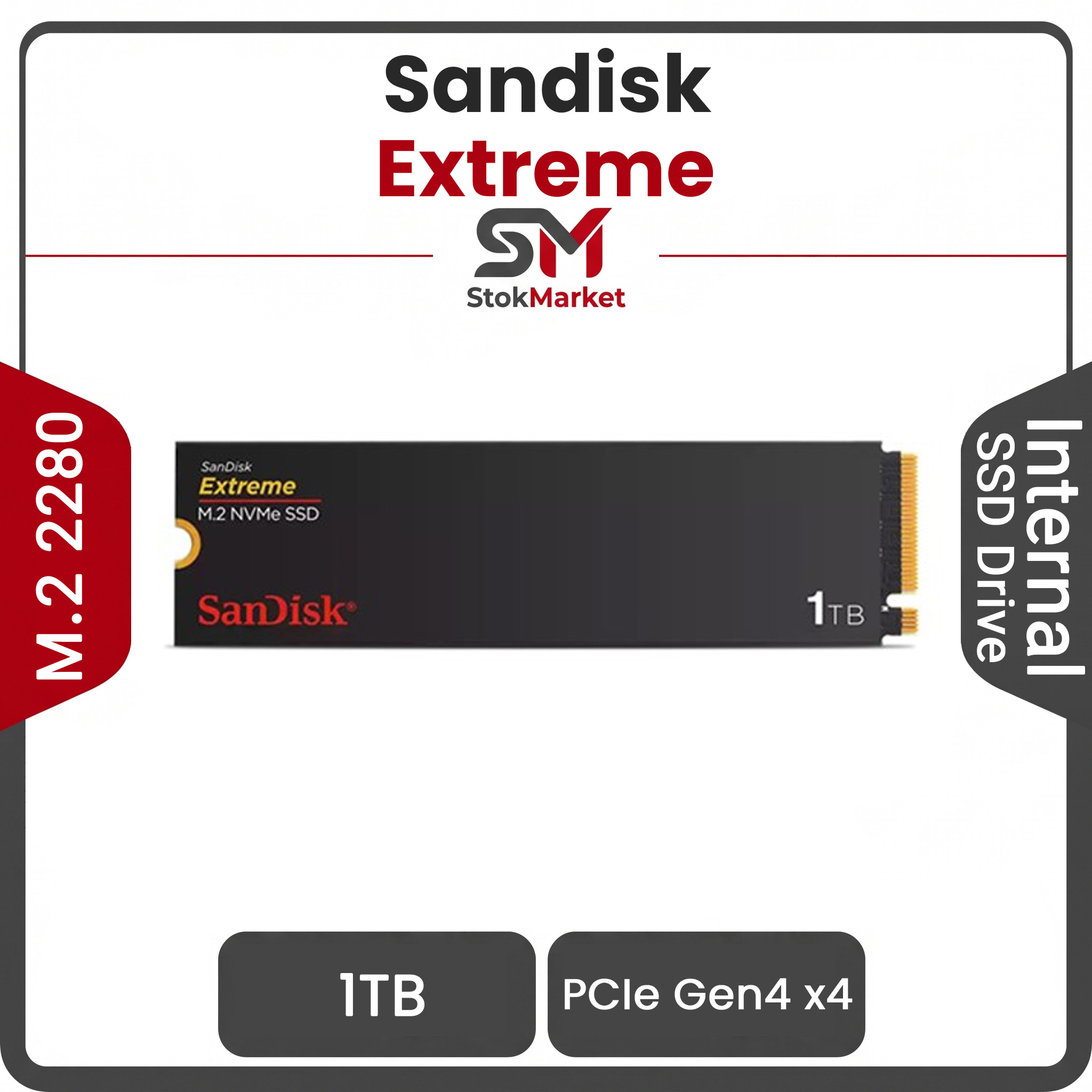 a1403bb8-d472-48ed-bc59-00d5964ba3ea1 حافظه SSD اینترنال سن دیسک M.2 NVMe مدل Extreme ظرفیت 1 ترابایت - تصویر 1